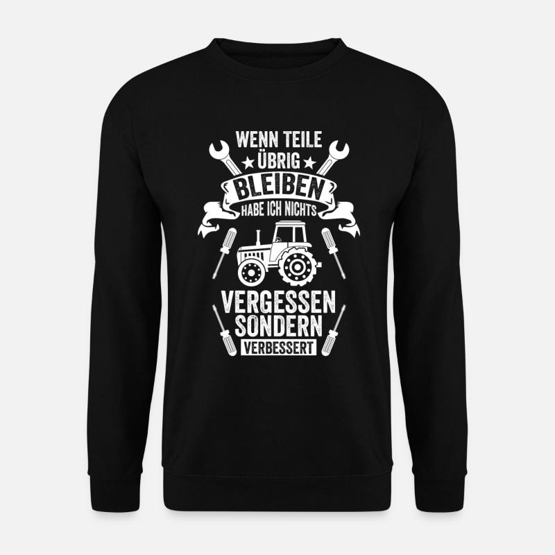 Traktor Mechaniker - Unisex Pullover - Schwarz