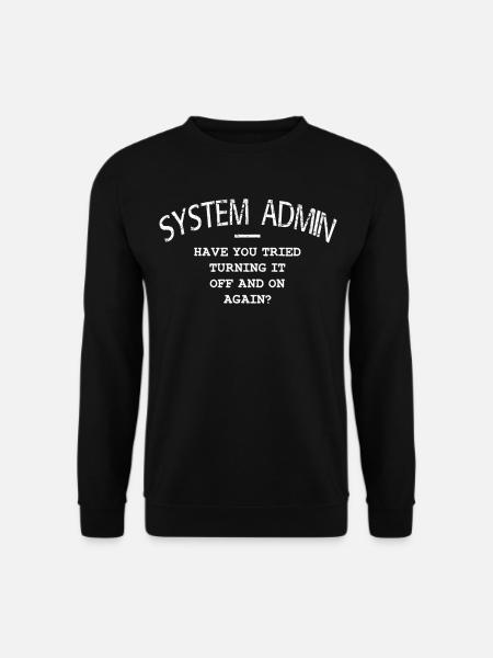 Administrateur système informatique Administrateur système - Sweat-shirt Unisexe - noir