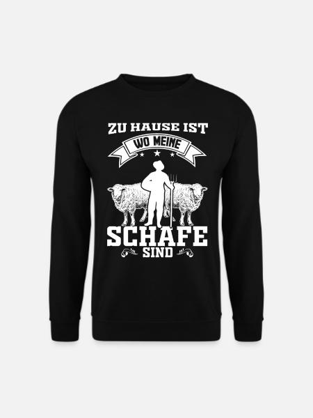 Schaf Schafe Hirte Schäfer Geschenk - Unisex Pullover - Schwarz