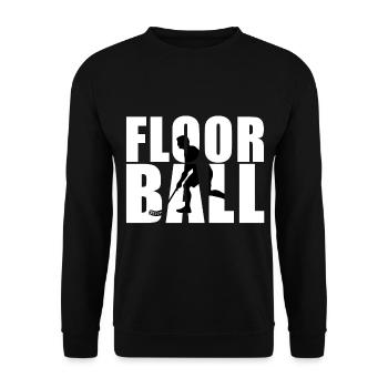 Unihockey Hobby im Namen - Unisex Pullover - Schwarz - Vorne - Alina (178cm) & Michal (187cm)