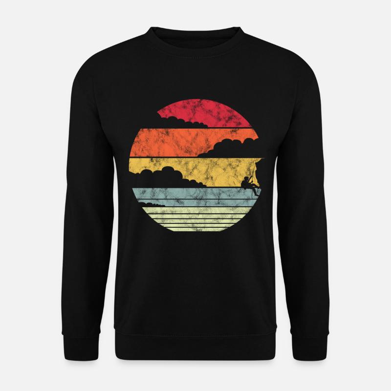 Climbing climber bouldering sport - Unisex Sweatshirt - black