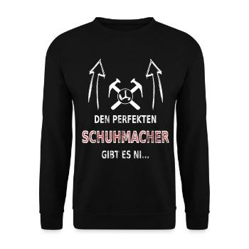 Schuhmacher Schuster Meister Lehrling - Unisex Pullover - Schwarz - Vorne - Alina (178cm) & Michal (187cm)