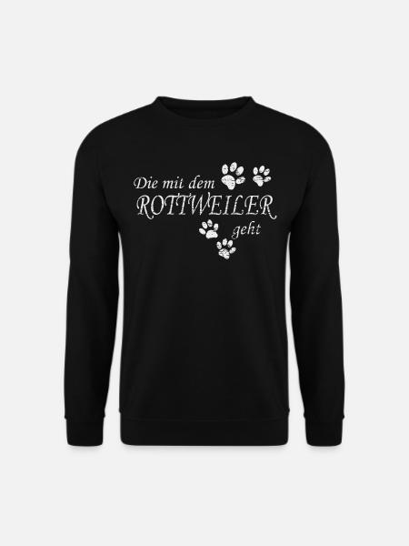 Rottweiler Gassi - Unisex Pullover - Schwarz