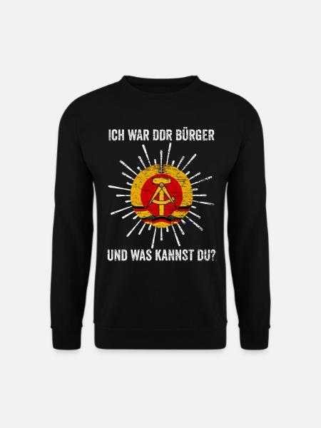DDR Ostalgie Kommunist - Unisex Pullover - Schwarz