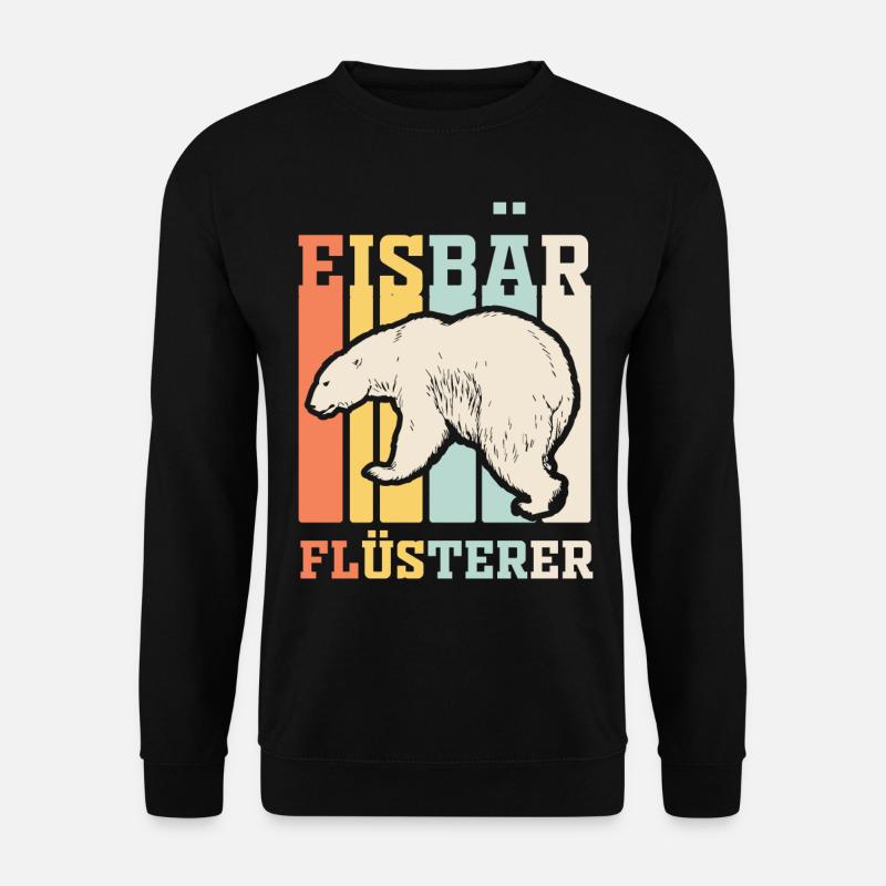 Eisbär Flüsterer - Unisex Pullover - Schwarz