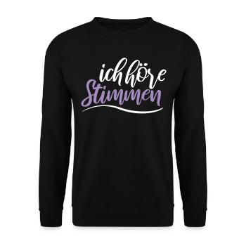 Chorleiter Chorleiterin Chor - Unisex Pullover - Schwarz - Vorne - Alina (178cm) & Michal (187cm)