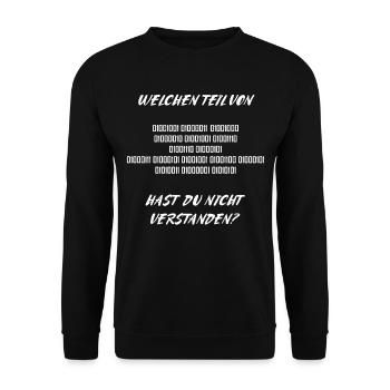 Informatiklehrer Informatiker Lehrer Geschenkidee - Unisex Pullover - Schwarz - Vorne - Alina (178cm) & Michal (187cm)