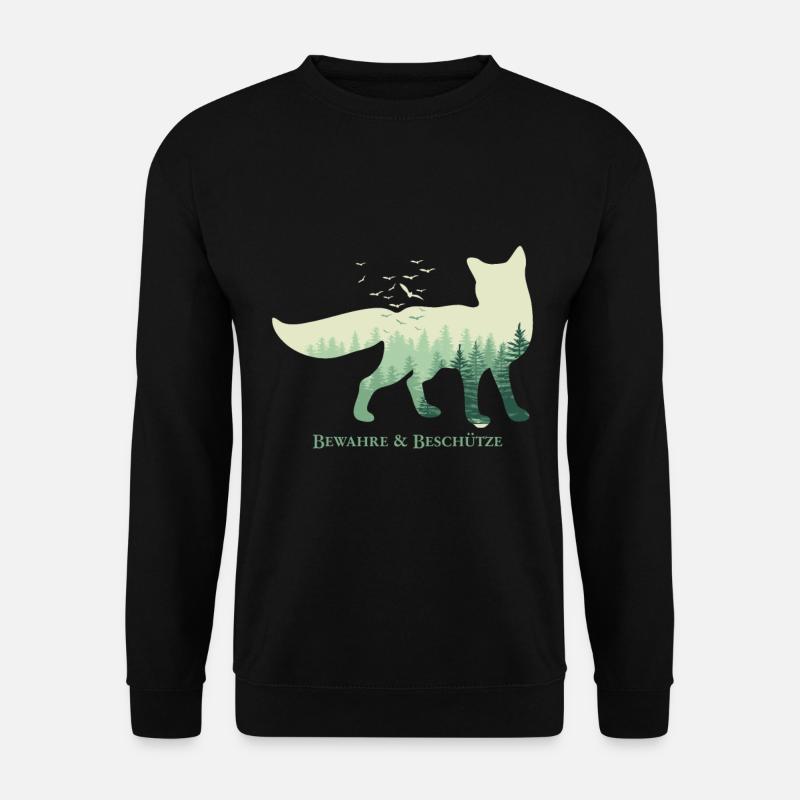 Fuchs - Unisex Pullover - Schwarz