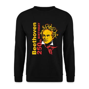 Beethoven - Unisex Sweatshirt - black - Front - Alina (178cm) & Michal (187cm)