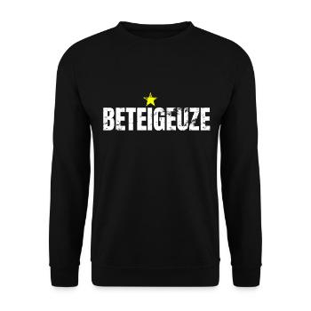 Sternenexplosion Beteigeuze Astronomie Geschenk - Unisex Pullover - Schwarz - Vorne - Alina (178cm) & Michal (187cm)