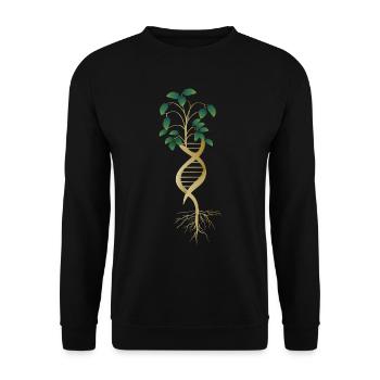 ADN Arbre Vie Terre Génétique Biologie Science - Sweat-shirt Unisexe - noir - Devant - Alina (178cm) & Michal (187cm)