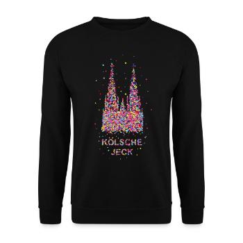 KÖLSCHE JECK - Unisex Pullover - Schwarz - Vorne - Alina (178cm) & Michal (187cm)