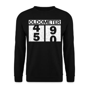 Oldometer 49 50 - Unisex Sweatshirt - black - Front - Alina (178cm) & Michal (187cm)