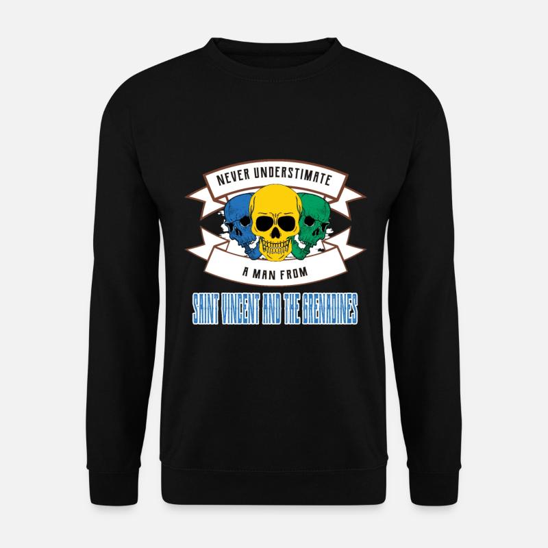 Unterschätze nie jemanden von St.r Vincent und die - Unisex Pullover - Schwarz