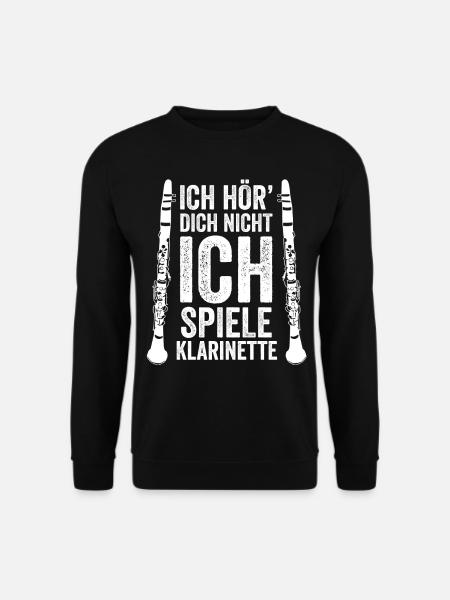 Klarinette - Unisex Pullover - Schwarz