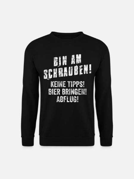 Auto Tuning Tuner bin am schrauben - Unisex Pullover - Schwarz