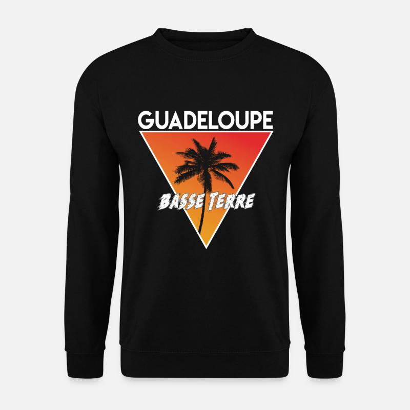 Guadeloupe avec capitale - Sweat-shirt Unisexe - noir