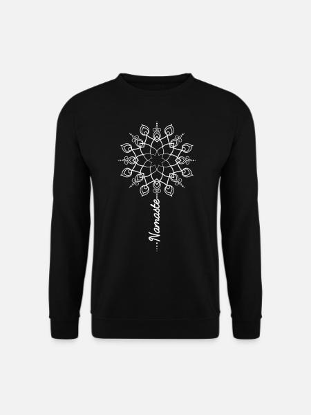 Namaste Mandala - Yoga Buddha Meditation Geschenk - Unisex Pullover - Schwarz