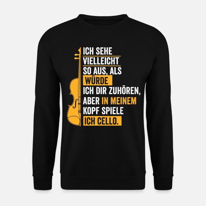 Cello Jazz - Unisex Pullover - Schwarz