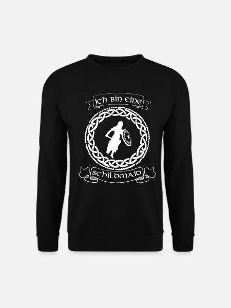 Wikinger Schildmaid Frauen Geschenk - Unisex Pullover - Schwarz