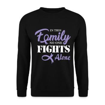 Hodenkrebs Chemo Geschenk - Unisex Pullover - Schwarz - Vorne - Alina (178cm) & Michal (187cm)