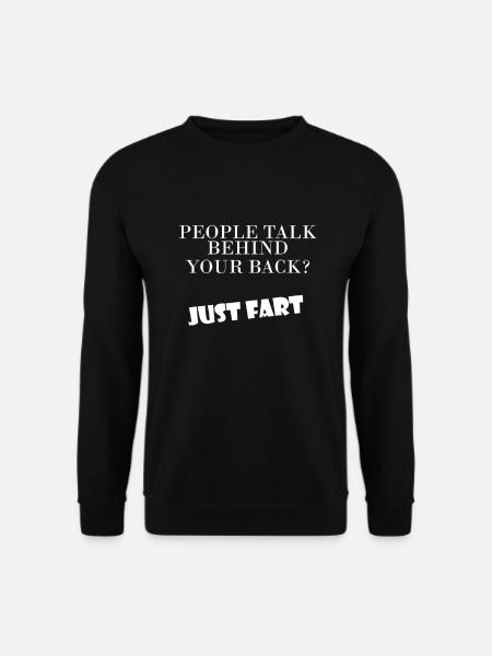 JUST FART! - Unisex Pullover - Schwarz