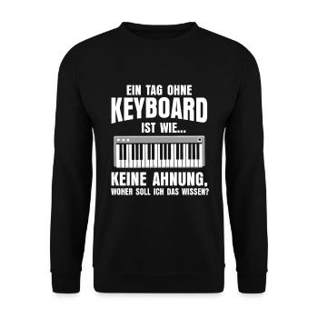 Keyboard - Unisex Pullover - Schwarz - Vorne - Alina (178cm) & Michal (187cm)
