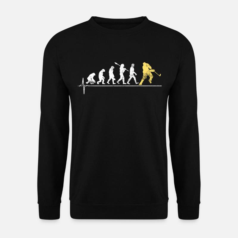 Ice hockey evolution - Unisex Sweatshirt - black