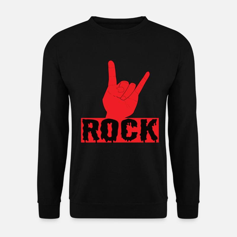 Rock Pommesgabel Rock Musik Heavy Metal Musik - Unisex Pullover - Schwarz