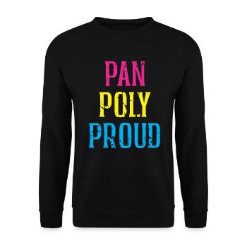 Frau Mann Party Feier Geburtstag Geschenk - Unisex Pullover - Schwarz - Vorne - Alina (178cm) & Michal (187cm)