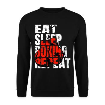 Boxe Boxe Combat Boxe Sparring Boxer Sport - Sweat-shirt Unisexe - noir - Devant - Alina (178cm) & Michal (187cm)