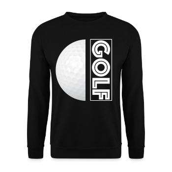 Golf golf ball - Unisex Sweatshirt - black - Front - Alina (178cm) & Michal (187cm)