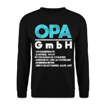 Opa GMBH - Unisex Pullover - Schwarz - Vorne - Alina (178cm) & Michal (187cm)
