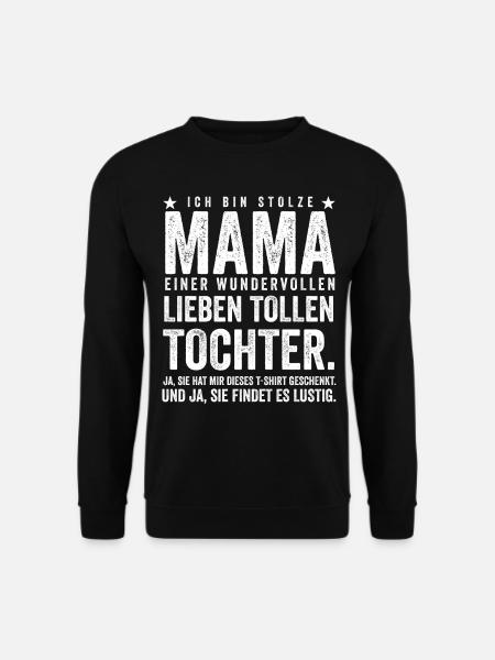 Mutter Mama Tochter Muttertag - Unisex Pullover - Schwarz