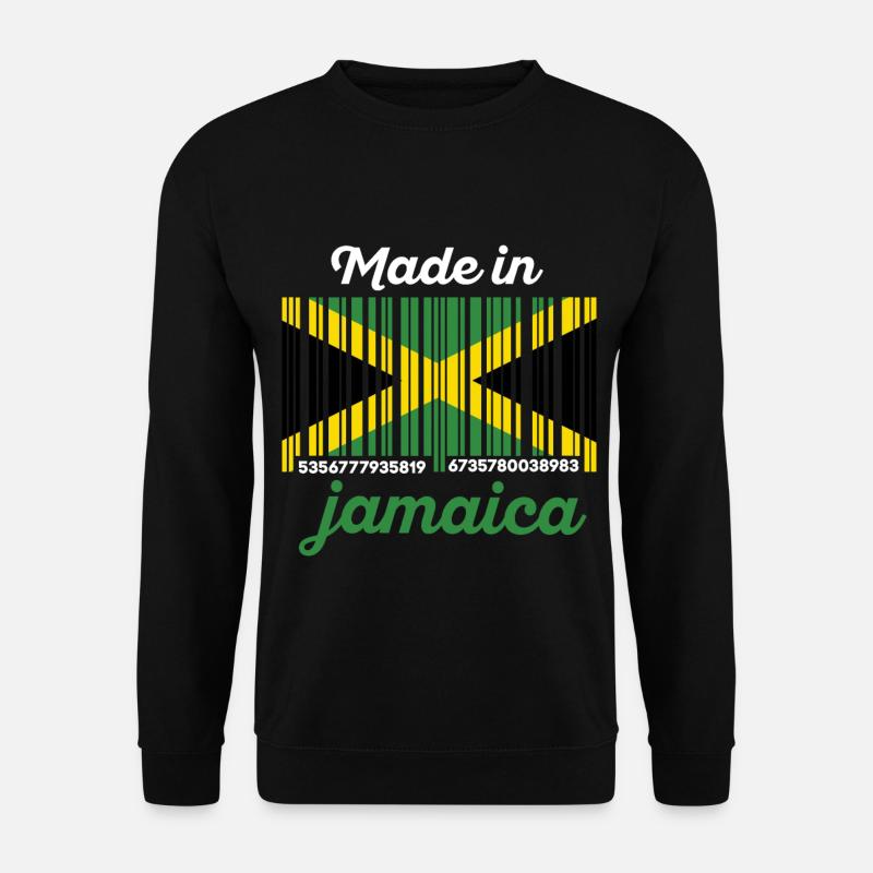 Drapeau Jamaïque code à barres - Sweat-shirt Unisexe - noir