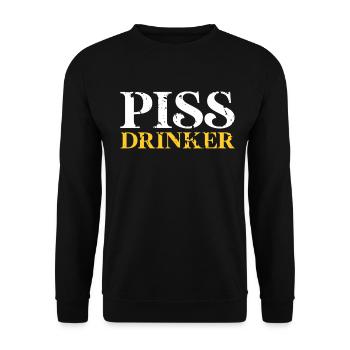 Party Feier Porno Sex Geburtstag Geschenk - Unisex Pullover - Schwarz - Vorne - Alina (178cm) & Michal (187cm)
