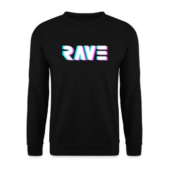 Idée cadeau Techno Rave Raver - Sweat-shirt Unisexe - noir - Devant - Alina (178cm) & Michal (187cm)