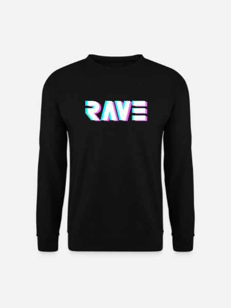 Techno Rave Raver gift idea - Unisex Sweatshirt - black