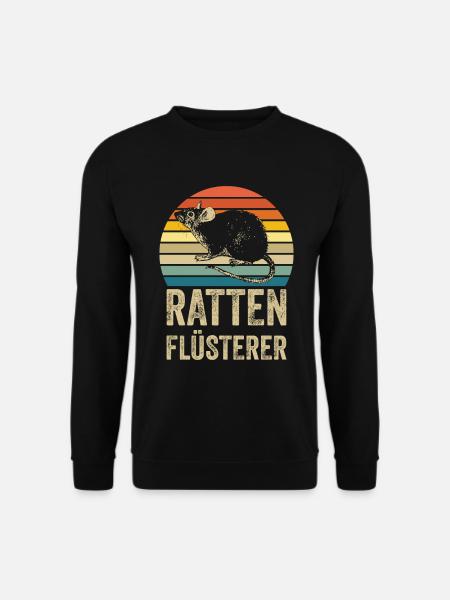 Ratten Flüsterer - Unisex Pullover - Schwarz