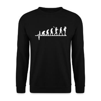Vogelbeobachter Evolution - Unisex Pullover - Schwarz - Vorne - Alina (178cm) & Michal (187cm)