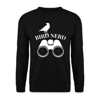 Bird Nerd - Unisex Pullover - Schwarz - Vorne - Alina (178cm) & Michal (187cm)