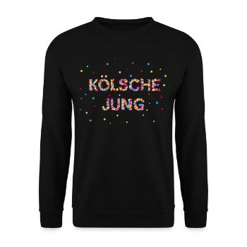Kölsche Jung, Karneval, Fasching - Unisex Pullover - Schwarz - Vorne - Alina (178cm) & Michal (187cm)