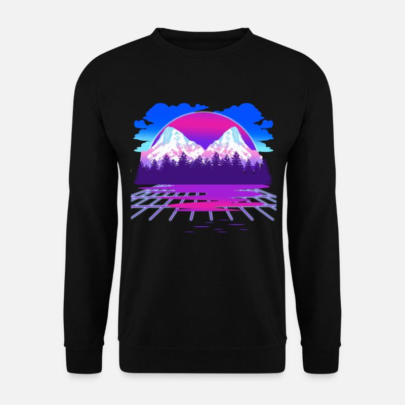 Vaporwave - Unisex Pullover - Schwarz