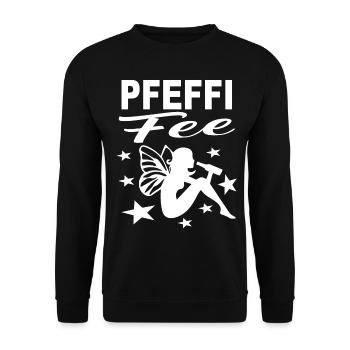Pfeffi Fee Sauen Party trinken Likör Snaps - Unisex Pullover - Schwarz - Vorne - Alina (178cm) & Michal (187cm)