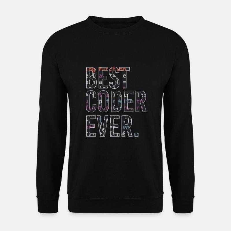 Best programmer code coder - Unisex Sweatshirt - black