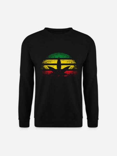 Cannabis retro - Unisex Sweatshirt - black