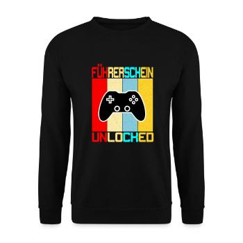 Permis de conduire - Sweat-shirt Unisexe - noir - Devant - Alina (178cm) & Michal (187cm)