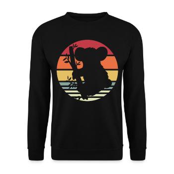 Koala - Sweat-shirt Unisexe - noir - Devant - Alina (178cm) & Michal (187cm)