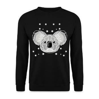Koala Australie - Sweat-shirt Unisexe - noir - Devant - Alina (178cm) & Michal (187cm)