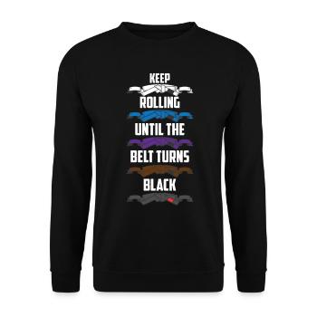 Judo Jiu Jitsu Geburtstag Weihnachten Geschenk - Unisex Pullover - Schwarz - Vorne - Alina (178cm) & Michal (187cm)